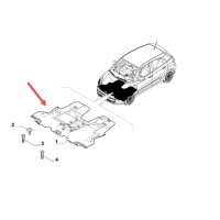 Carenage Sous Moteur FIAT 500 L 09/17-> ORIGINAL => 52188440