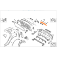 Bandeau Porte Coffre RENAULT CAPTUR 02/13-> ORIGINAL => 848109634R