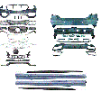 Kit pare chocs Sport AMG avant arrière bas de caisse MERCEDES CLASSE E (W212) de 2013 à 2016