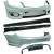 Kit pare chocs avant arrière bas de caisse MERCEDES CLASSE C (W204) look AMG C63 de 07 à 14